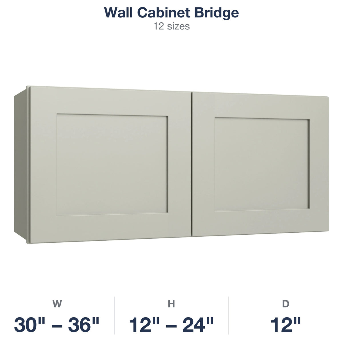 Shaker-Moss Wall Cabinet Bridge