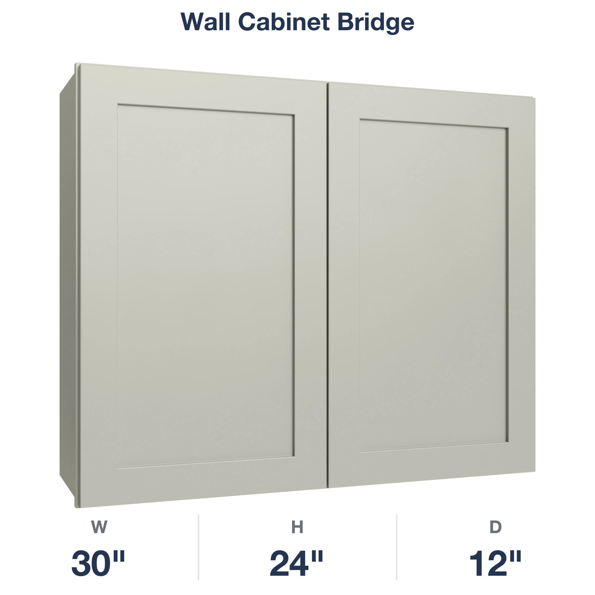 Shaker-Moss Wall Cabinet Bridge