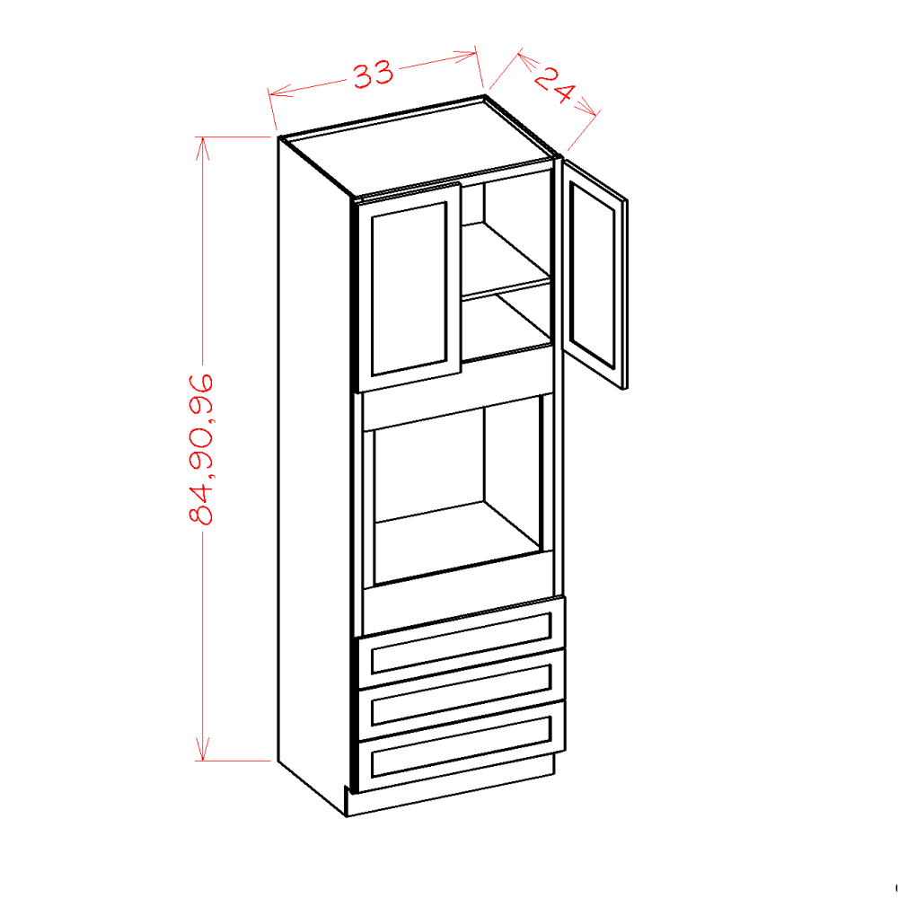 Haven Harbor Tall Cabinet Universal Oven - additional view