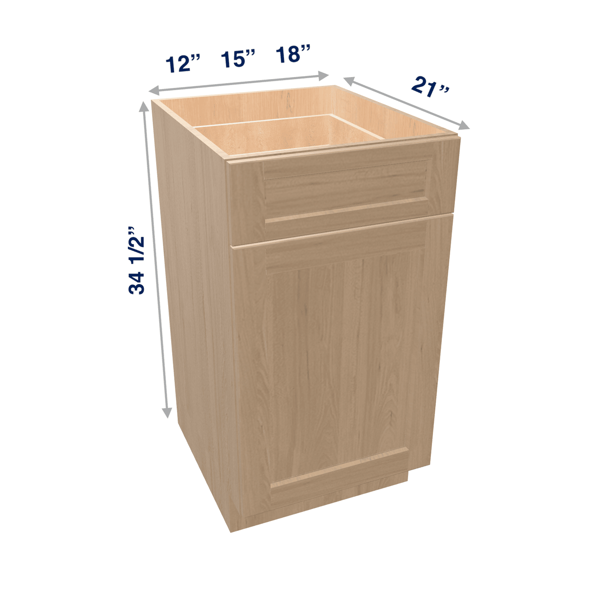 Harvest Assembled Vanity Base Cabinet 1 Door 1 Drawer