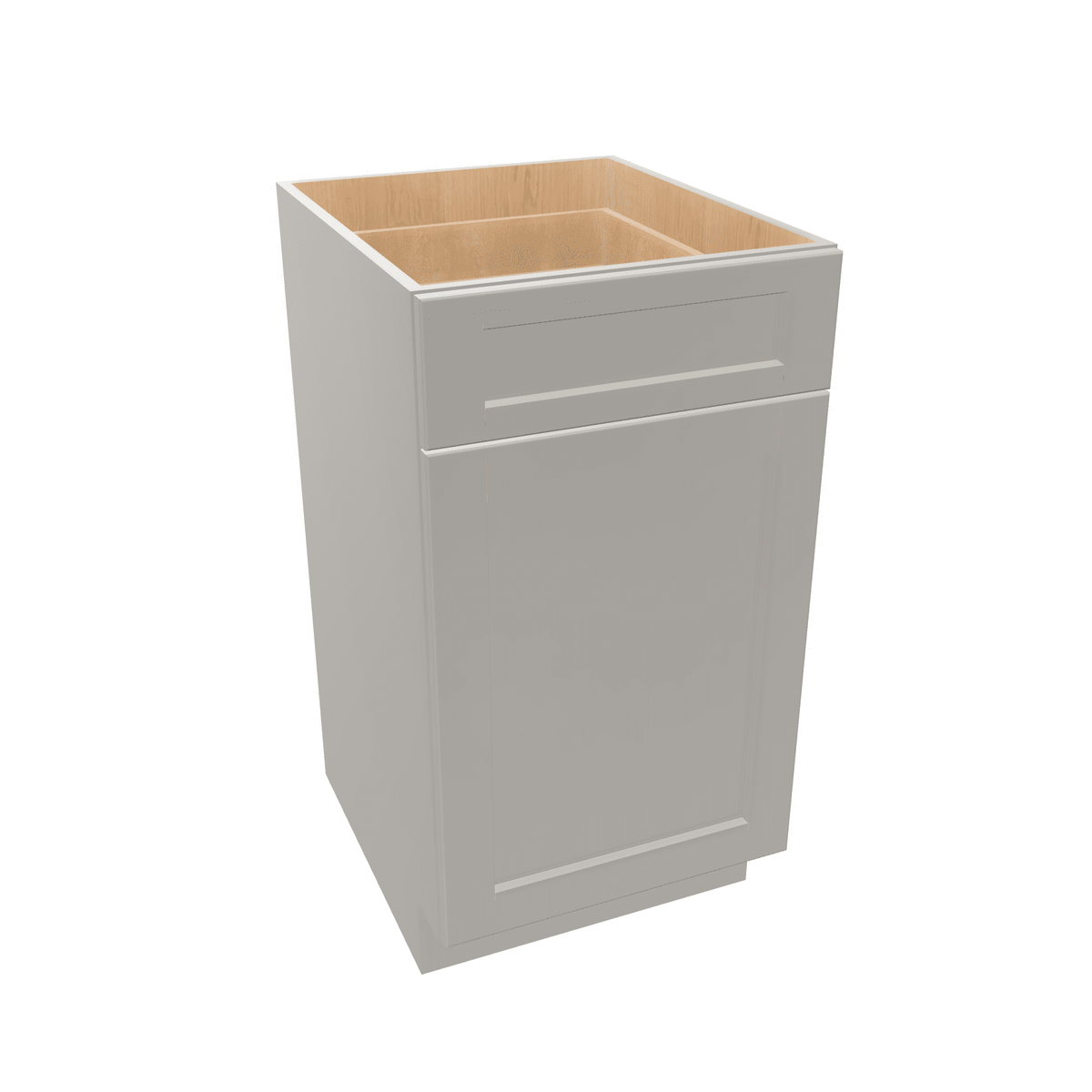 Misty-Grey Assembled Vanity Base Cabinet 1 Door 1 Drawer