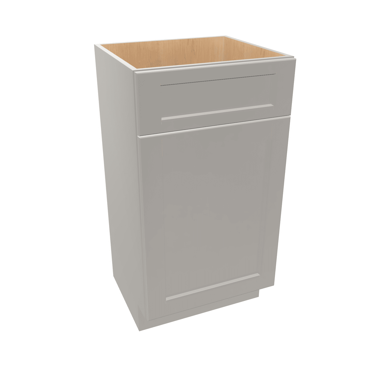 Misty-Grey Assembled Vanity 1 Door Sink Base with Drawer Front 18" Wide X 16" Depth