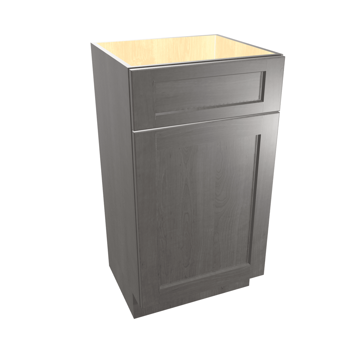 Smoky-Grey Assembled Vanity 1 Door Sink Base with Drawer Front 18" Wide X 16" Depth
