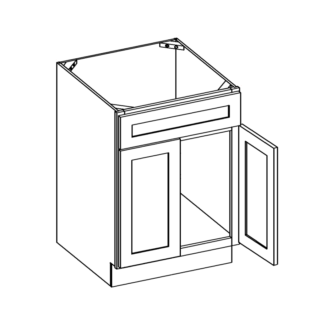 Haven Ridge Vanity 2 Door Sink Base with Drawer Front