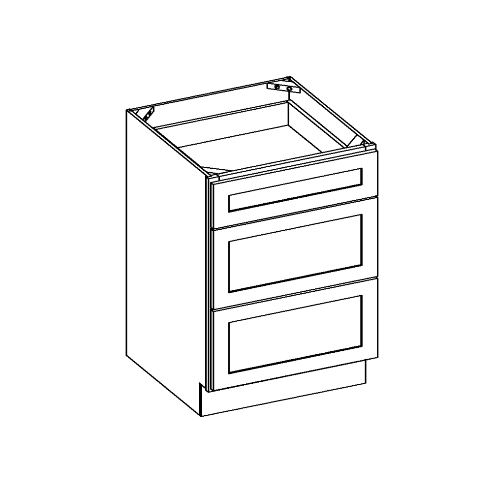 Haven Ridge Vanity 3 Drawer Base Cabinet