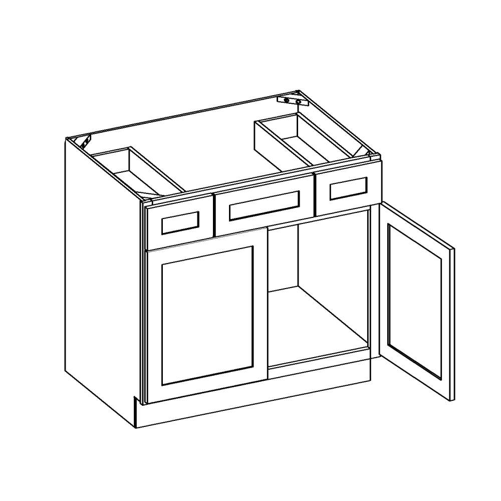 Vanity Combo Base Cabinet 2 Drawer