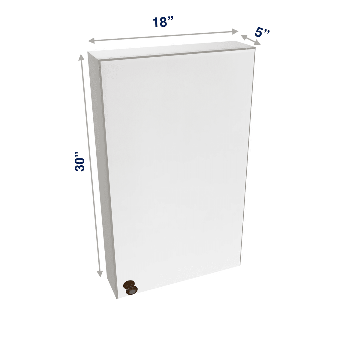 Misty-Grey Vanity Wall Cabinet Medicine Cabinet 18" - 36" Wide