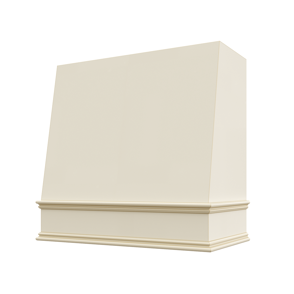 Casselberry Antique White Hood WIL 1V Wilmington Angled Classic Moulding Smooth Wood