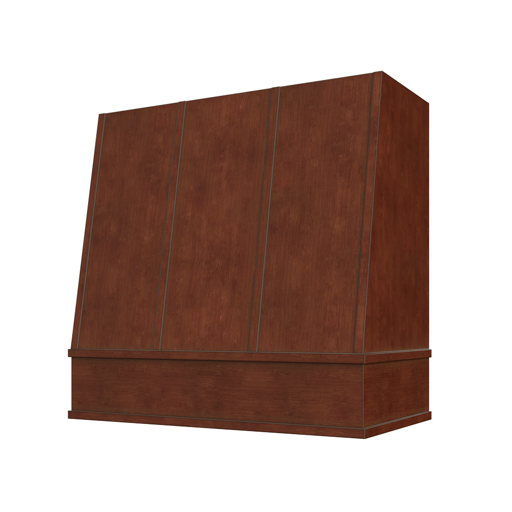 Casselberry-Saddle: Hood WIL 2V Wilmington Angled Flat Moulding Strapped Wood