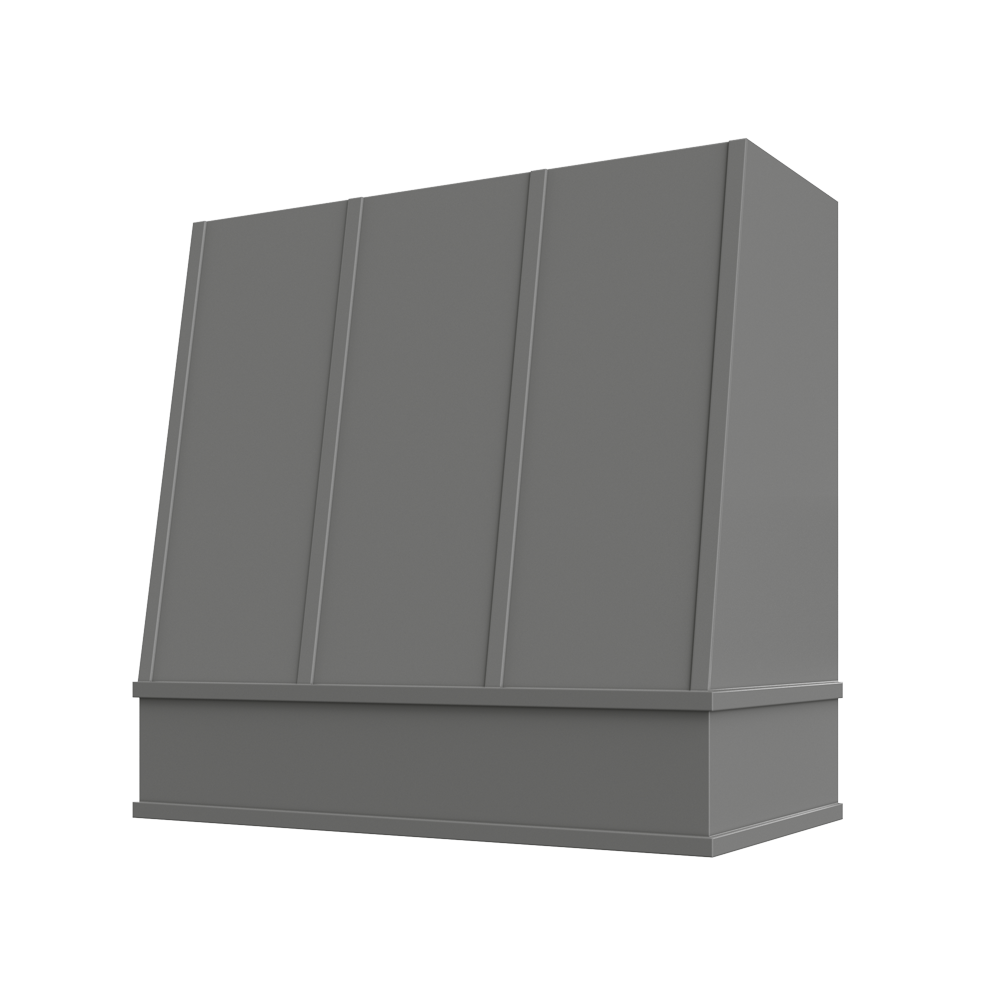 Shaker-Grey: Hood WIL 2V Wilmington Angled Flat Moulding Strapped Wood