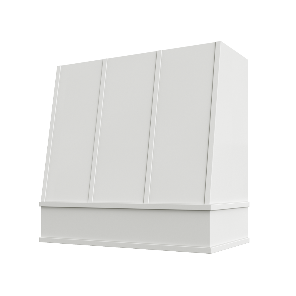 Torrance-White: Hood WIL 2V Wilmington Angled Flat Moulding Strapped Wood