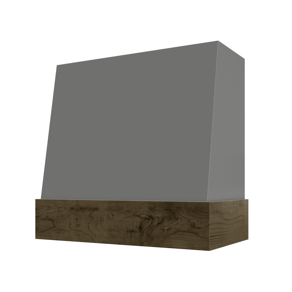 Shaker-Grey: Hood WIL 3V Wilmington Angled Walnut Band Smooth Wood