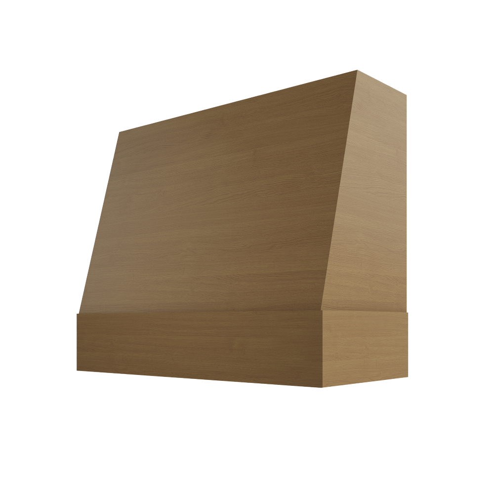Shaker Essence Oak Hood WIL 4V Wilmington Angled Matching Maple Band Smooth Wood
