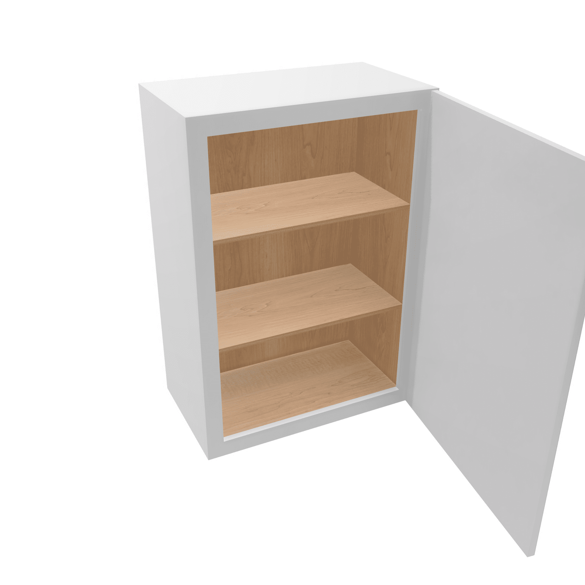 Luxor-White Assembled Wall Cabinet 1 Door 30" High