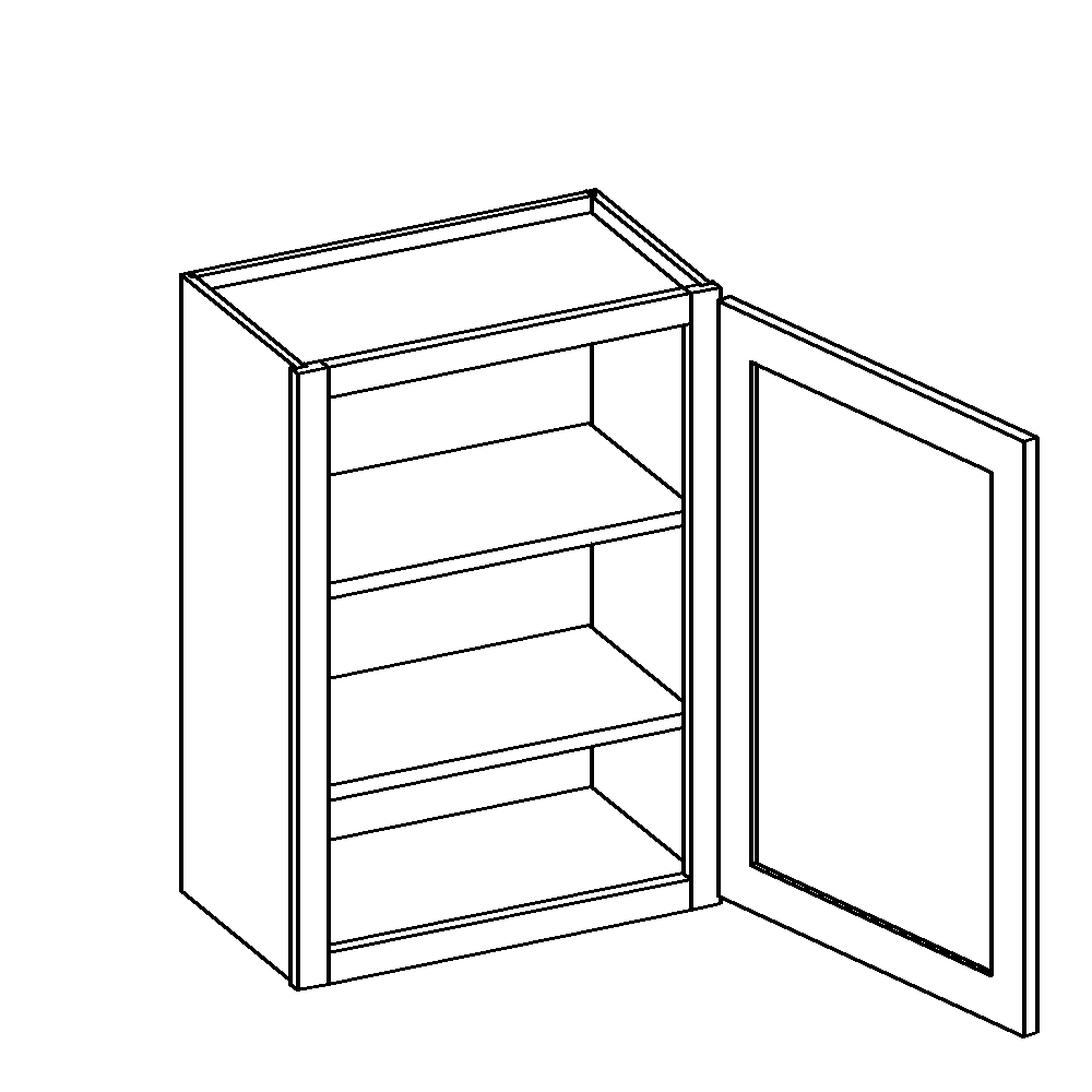 Wall Cabinet 30" High 1 Door