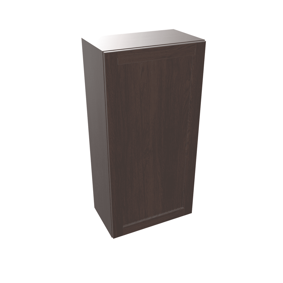 Espresso Assembled Wall Cabinet 1 Door 42" High