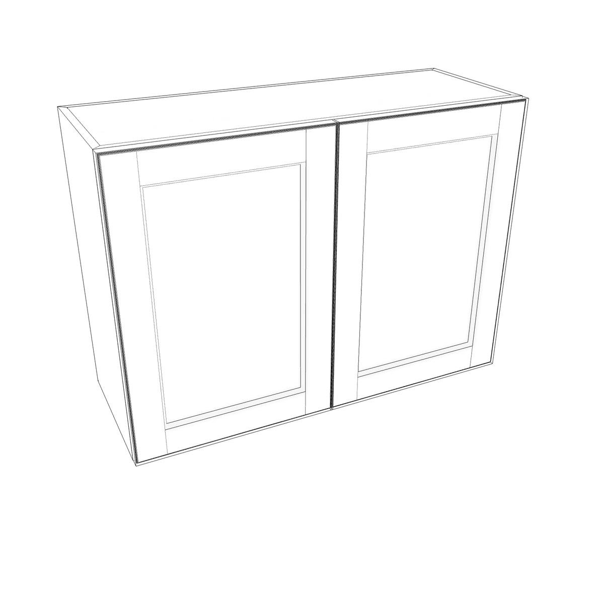 Smoky-Grey Assembled Wall Cabinet Abridged Deep 15"