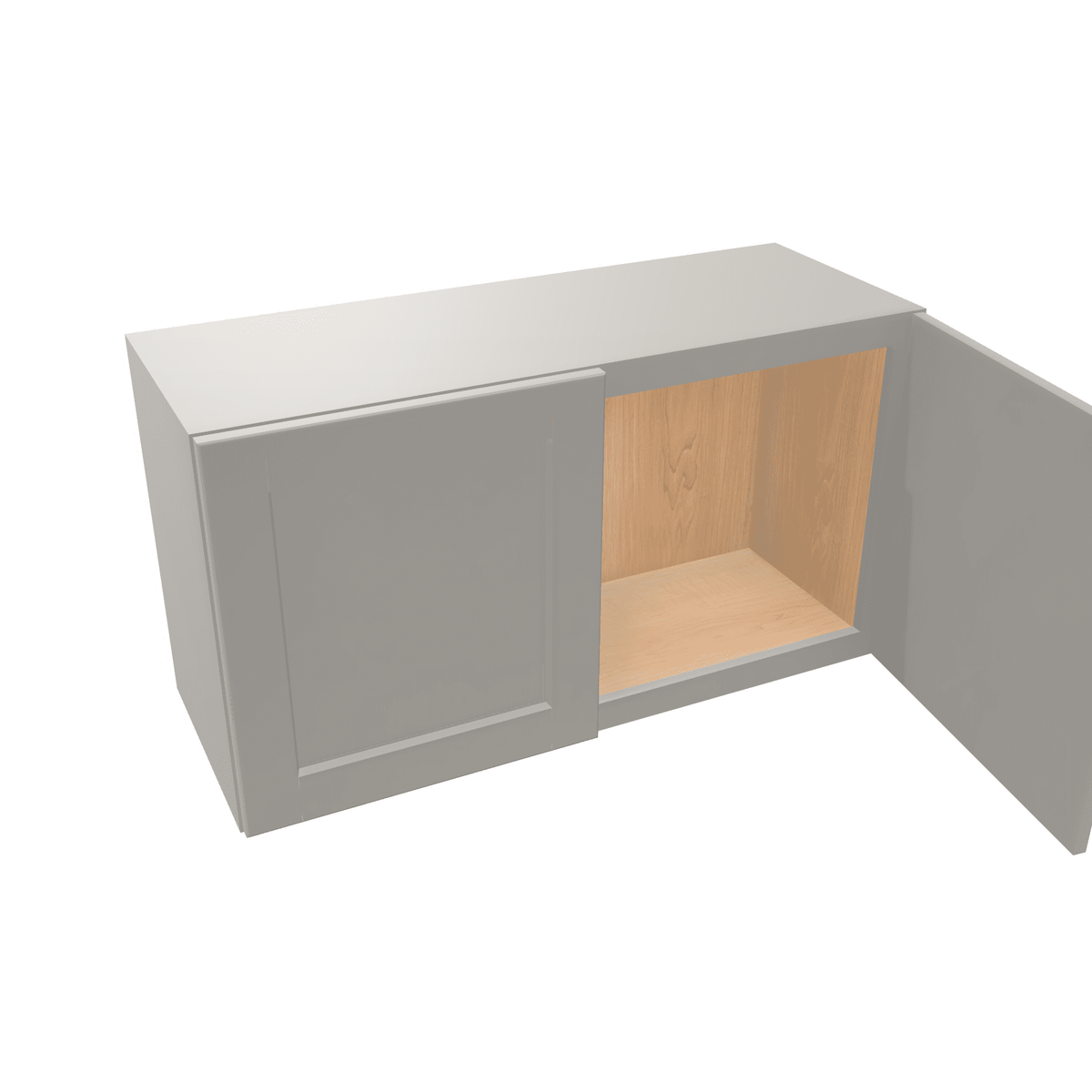 Misty-Grey Assembled Wall Cabinet Abridged 15" High 2 Door