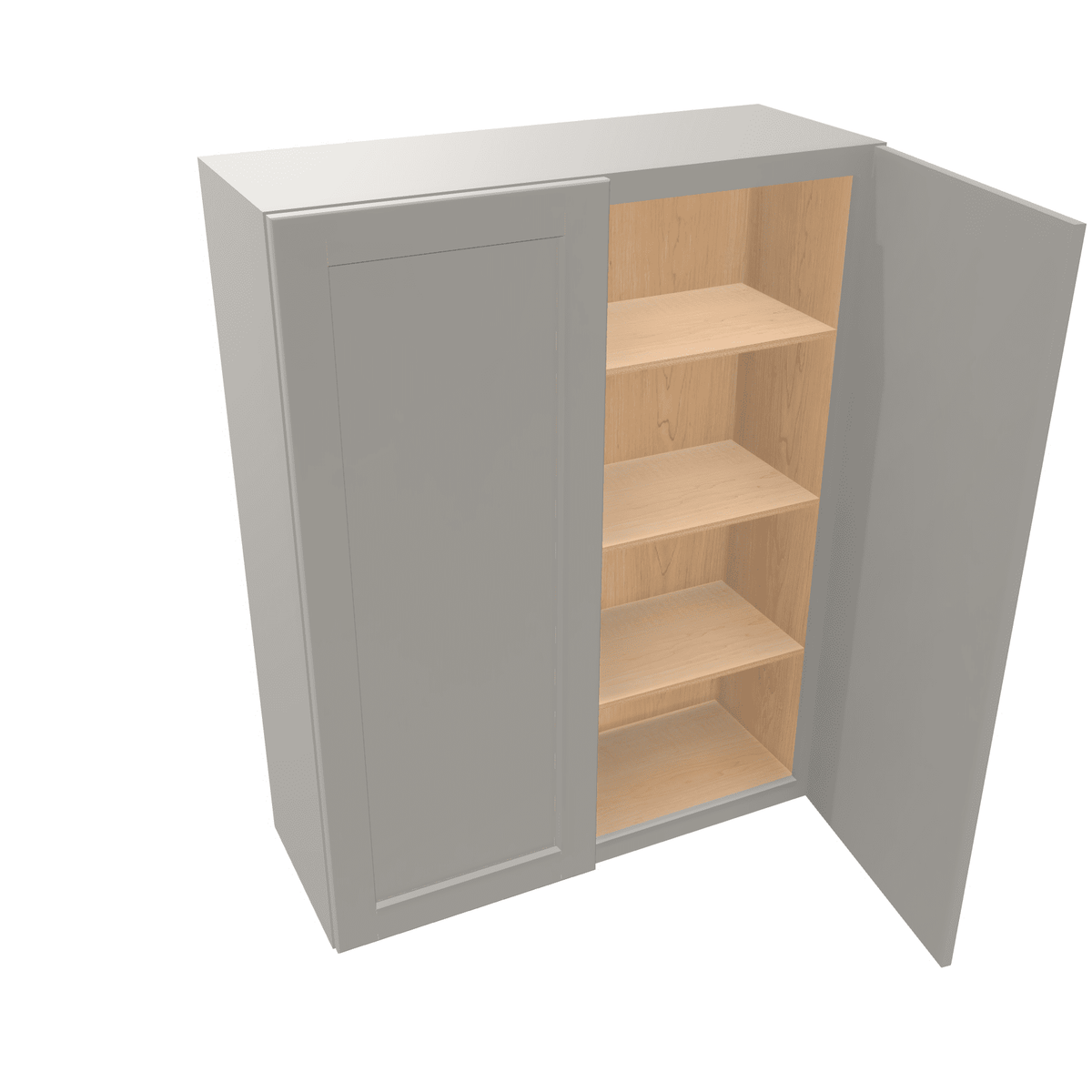 Misty-Grey Assembled Wall Cabinet 2 Door 42" High
