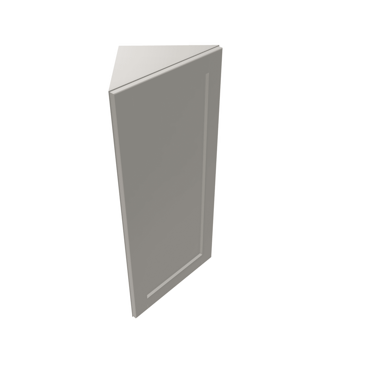 Misty-Grey Assembled Wall Cabinet Angle 1 Door