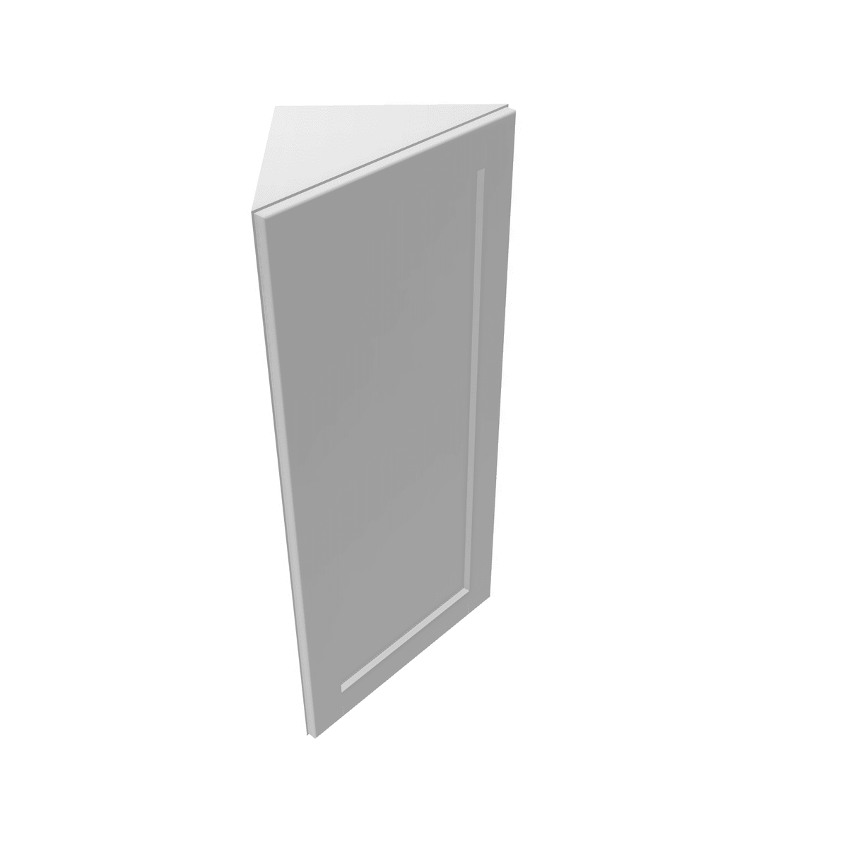 Luxor-White Assembled Wall Cabinet Angle 1 Door