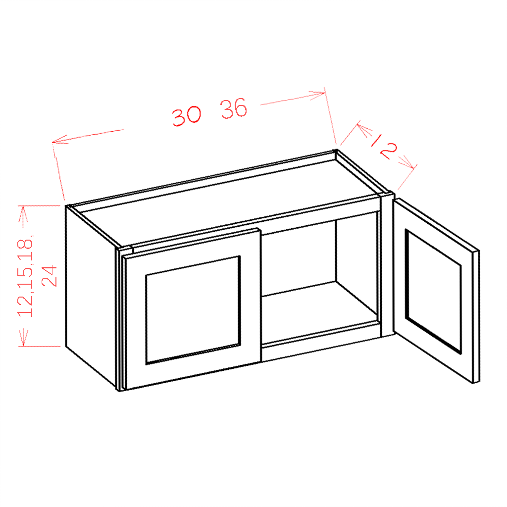 Shaker-Dove Wall Cabinet Bridge