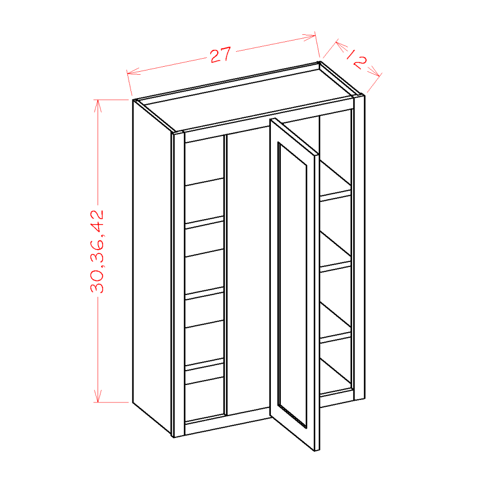 Haven Ridge Wall Cabinet Corner Blind 27" - additional view