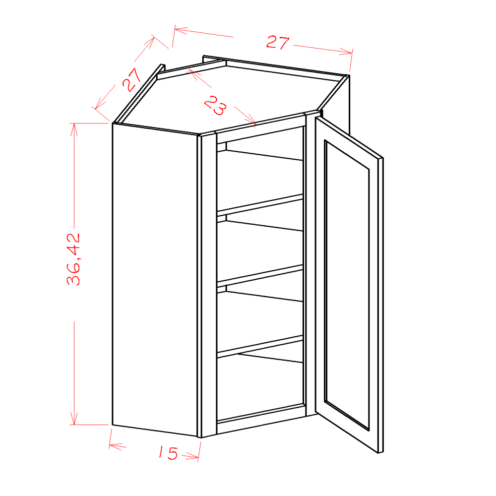 Wall Cabinet Corner Diagonal