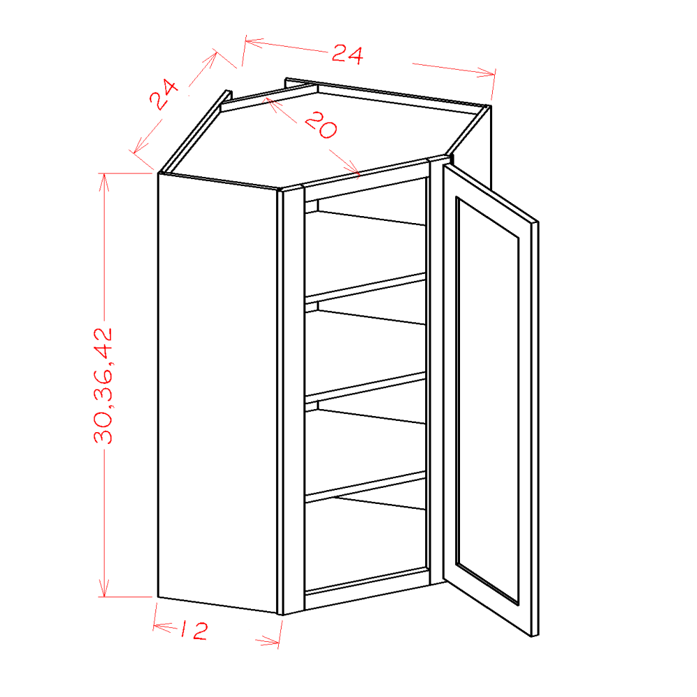 Wall Cabinet Corner Diagonal