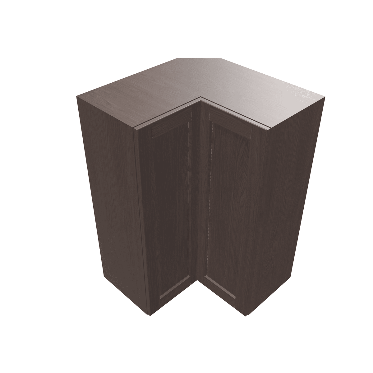 Espresso Assembled Wall Cabinet Corner Easy Reach