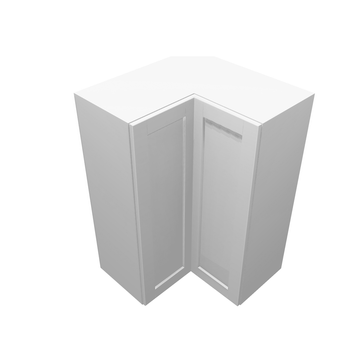 Luxor-White Assembled Wall Cabinet Corner Easy Reach