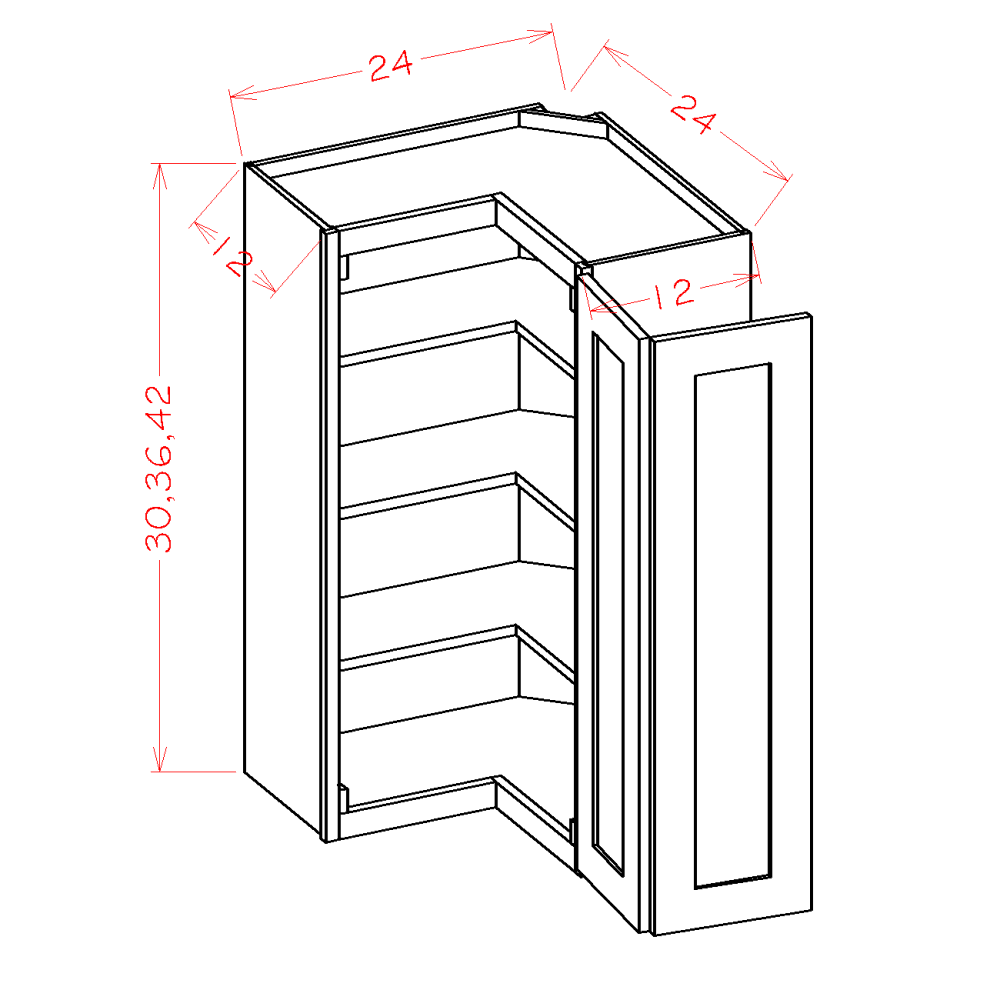 Haven Ridge Wall Cabinet Corner Easy Reach - additional view