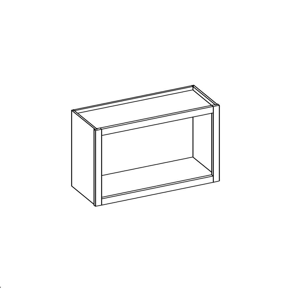 Casselberry Saddle Wall Cabinet Open