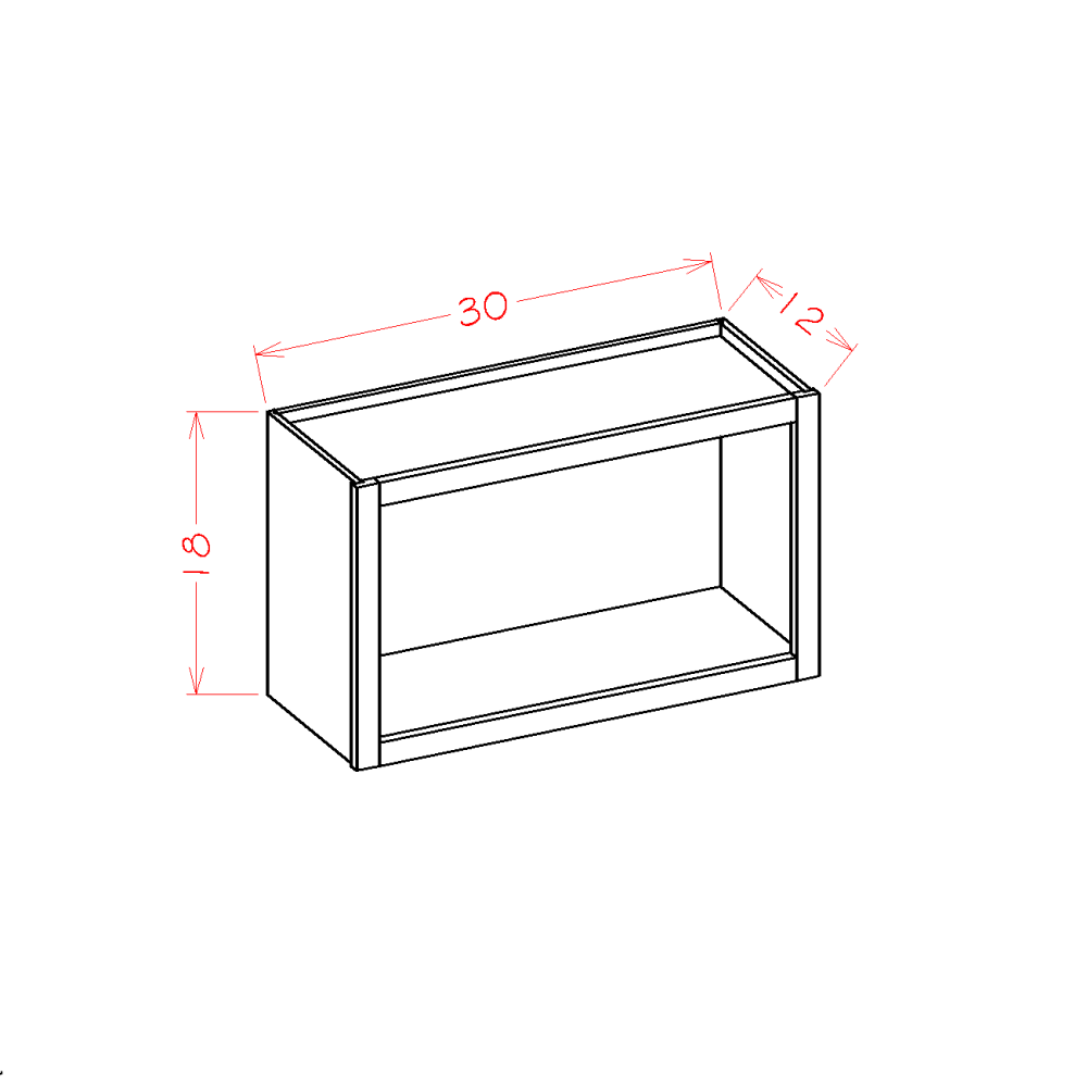 Casselberry Saddle Wall Cabinet Open - additional view