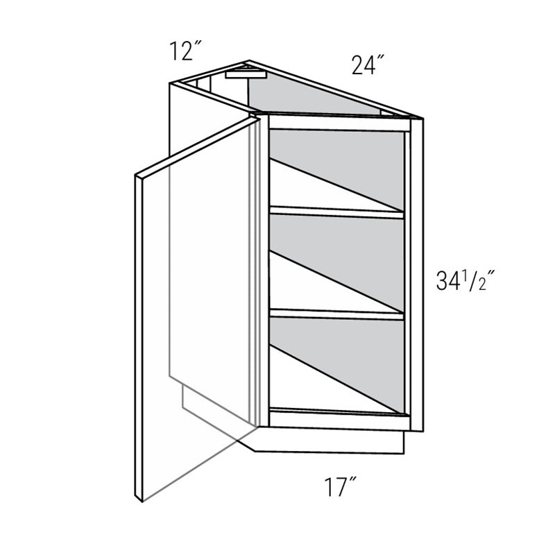 Base Cabinet Transiition Base End 1 Door