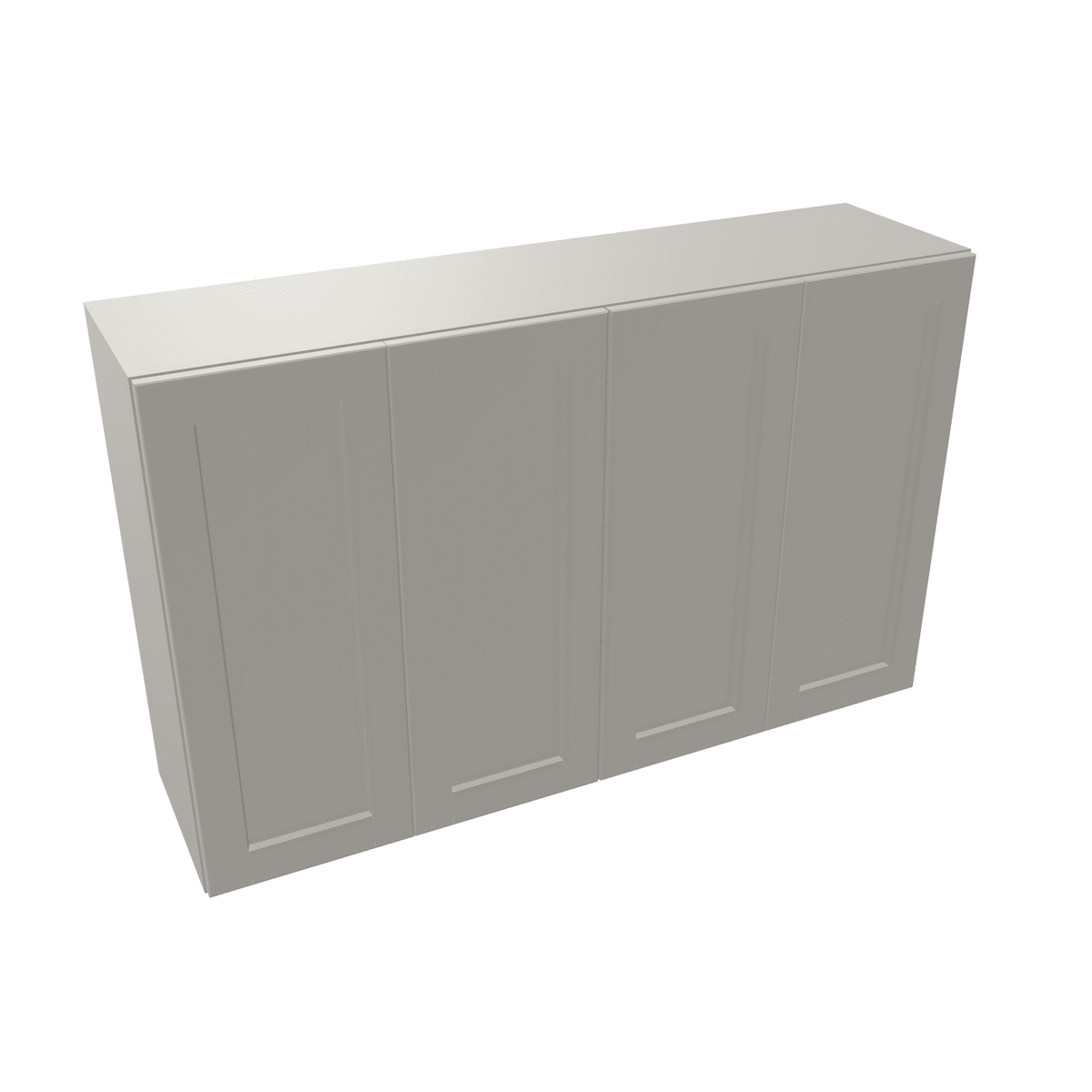 Misty-Grey Assembled Wall Cabinet 4 Door 30" High