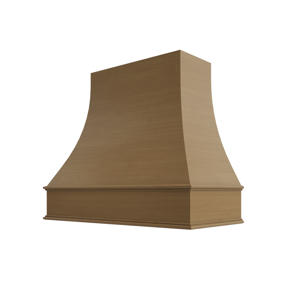 Shaker Essence Oak Hood ASH 1V Ashville Sloped Classic Moulding Smooth Wood
