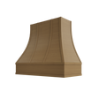 Shaker Essence Oak Hood ASH 2V Ashville Sloped Flat Moulding Strapped Wood