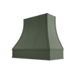Shaker Ivy Hood ASH 2V Ashville Sloped Flat Moulding Strapped Wood