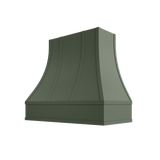 Shaker Ivy Hood ASH 2V Ashville Sloped Flat Moulding Strapped Wood