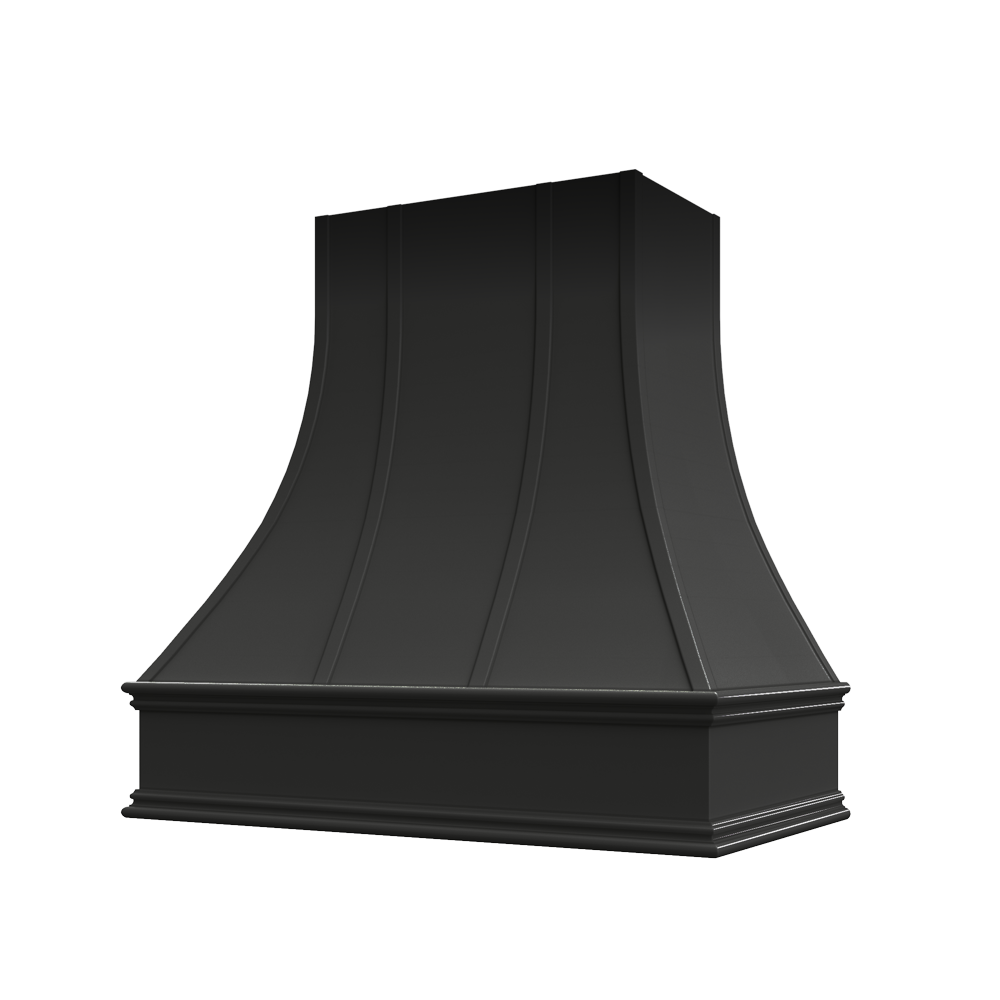 Shaker-Ivy: Hood ASH 3V Ashville Sloped Classic Moulding Strapped Wood