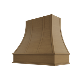 Shaker Essence Oak Hood ASH 3V Ashville Sloped Classic Moulding Strapped Wood
