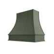 Shaker Ivy Hood ASH 3V Ashville Sloped Classic Moulding Strapped Wood