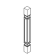 Shaker Antique White Accessory Square Decorative Leg