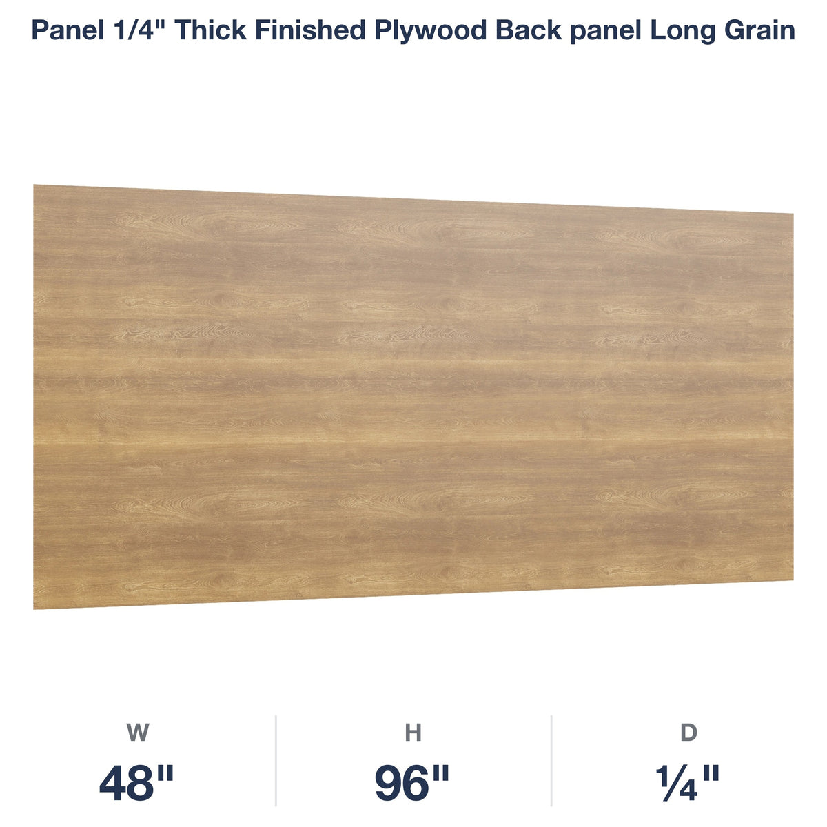 Belmont-Fawn: Panel 1/4" Thick Finished Plywood Back panel Long Grain