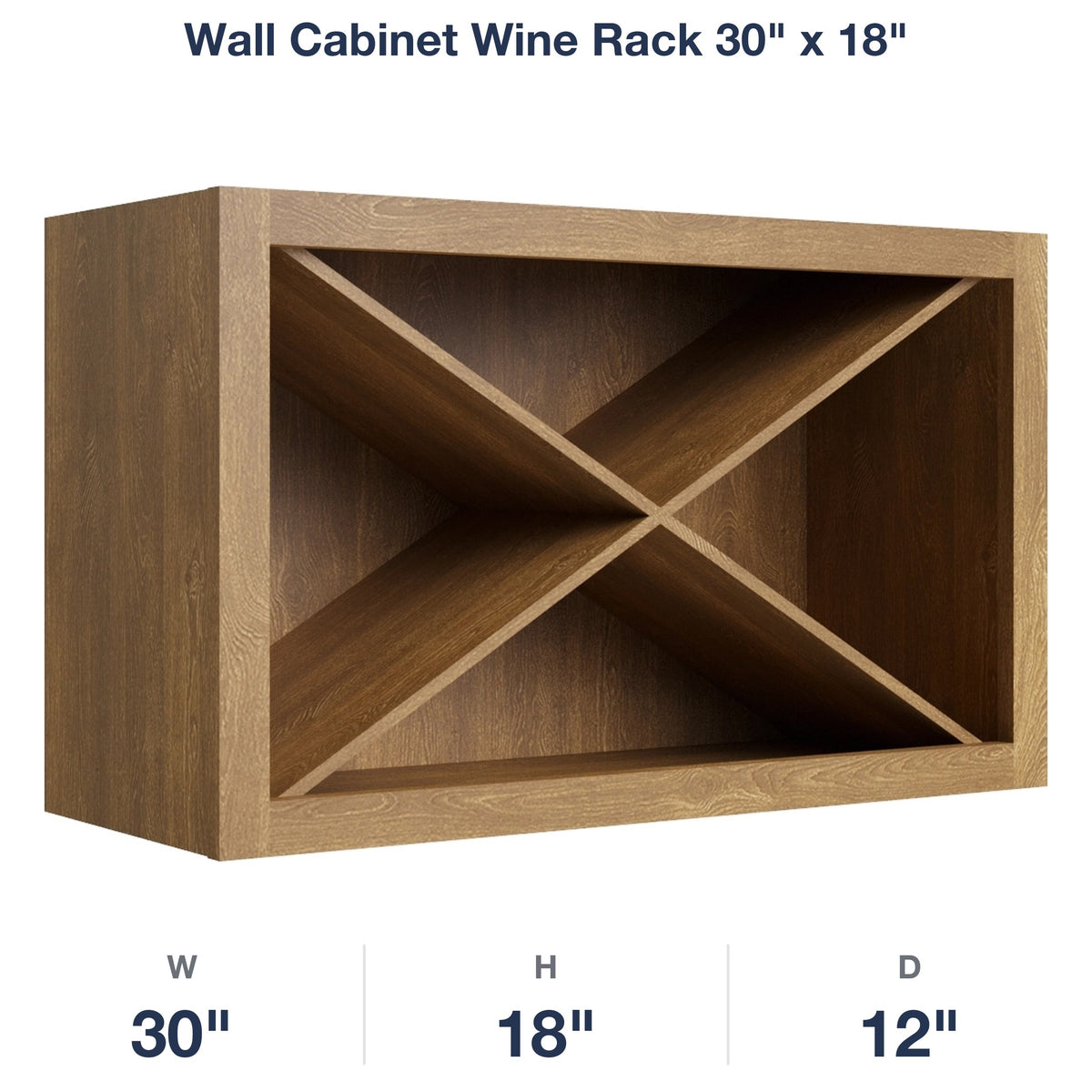 Belmont-Fawn Wall Cabinet Wine Rack 30" x 18"