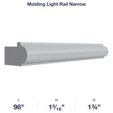 Belmont-Grey: Molding Light Rail  Narrow