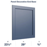 Belmont-Midnight: Panel Decorative End Base