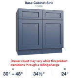 Belmont-Midnight Base Cabinet Sink
