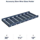 Belmont-Midnight: Accessory Stem Wine Glass Holder